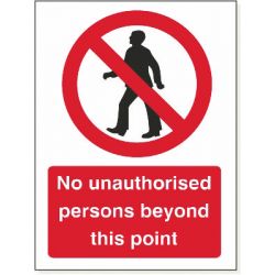 No Unauthorised Persons